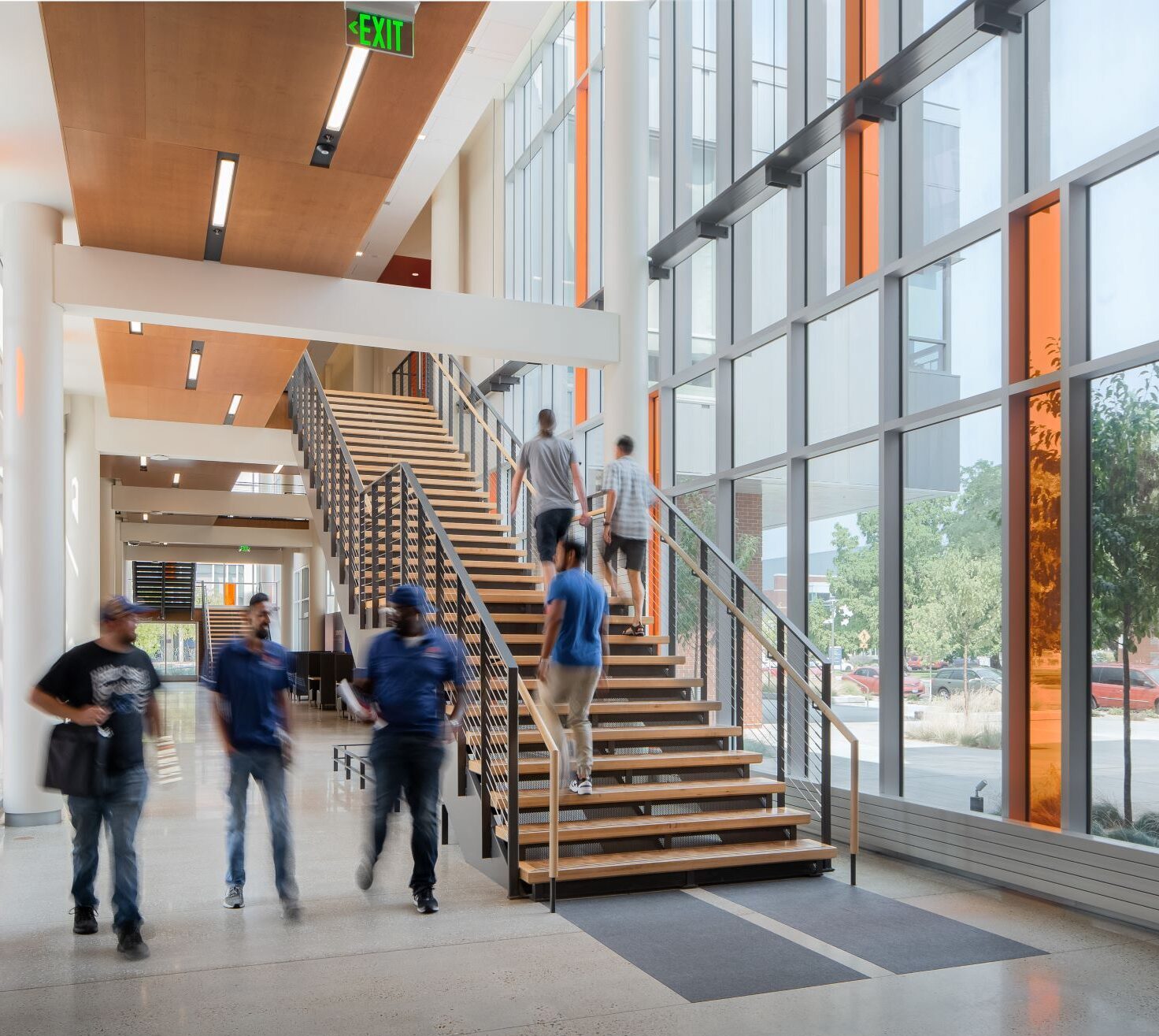 Staircase in Boise State Micron Center for Materials Research