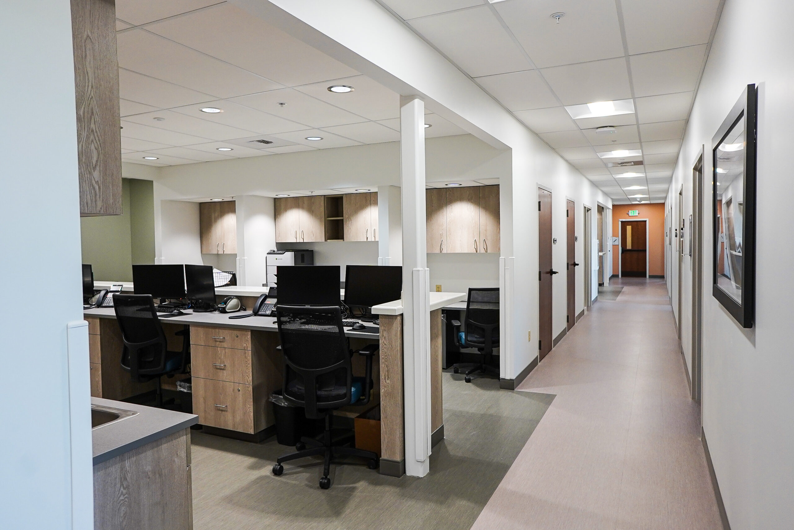 Interior view of North Idaho Urology nurses stations.